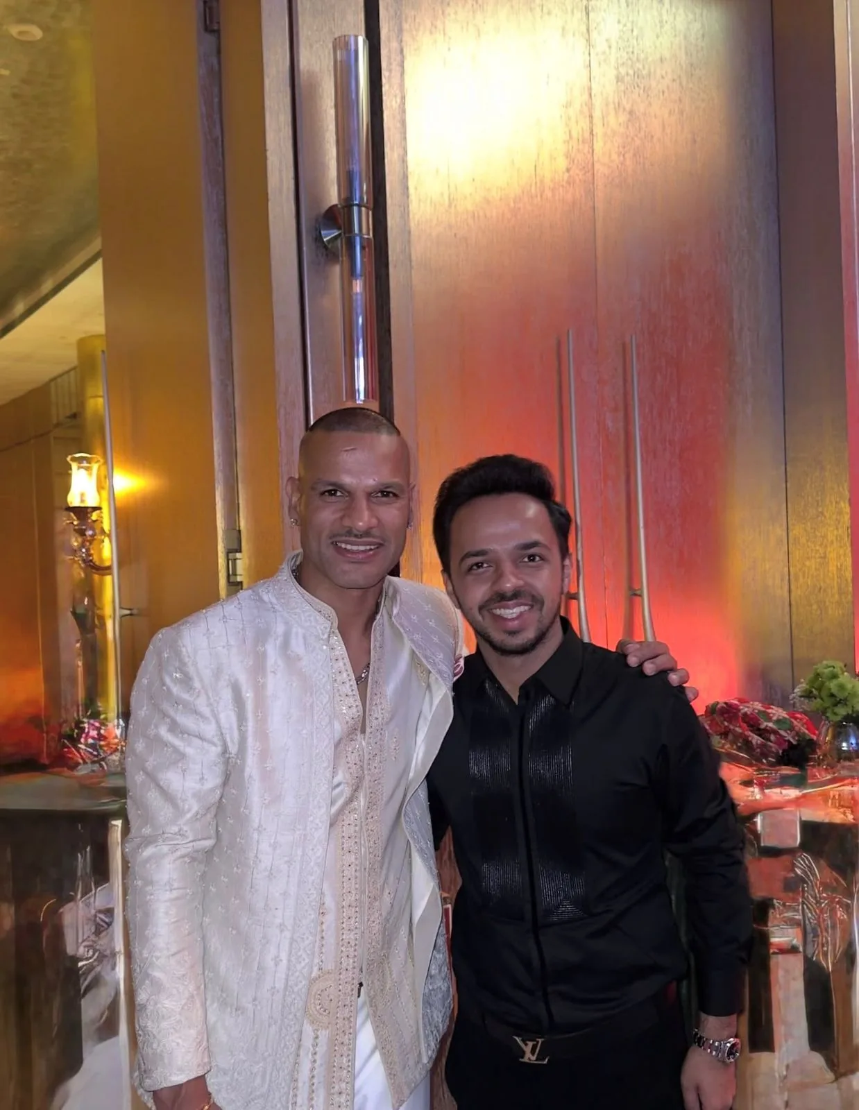 BeatCrush with Indian cricketer Shikhar Dhawan at his wedding celebrations.